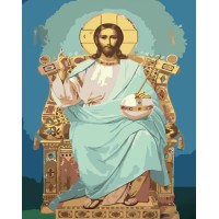 Набір для розпису по номерах Спас Всемилостивий, Strateg, 30x40 см, SS6762