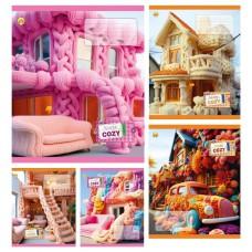Зошит 24 арк.лінія Тверда 52307 House cozy, 20/320, 5к. ціна за 20 шт.