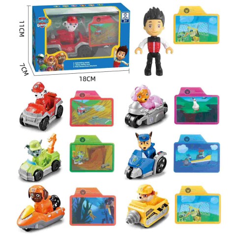 Ігровий набір Цуценячий Патруль за транспортом, 18x11x7 см (В асортименті)