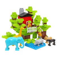 Конструктор дитячий блоковий "Зоопарк", 130 елементів, ТехноК, 1089