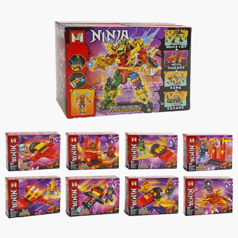 Конструктор NINJAGO MG1036 герої 8в1 від 45 деталей (В асортименті) MG1036