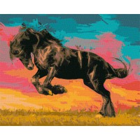 Набір для розпису по номерах Величний мустанг, 40x50 см, КНО4339