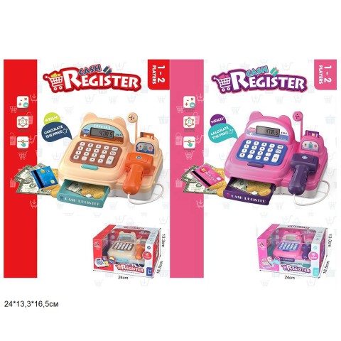 Касовий апарат, на батарейках, музика, світло, 24x13.3x16.5 см, CF8219/CF8220