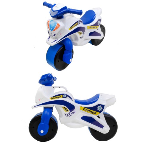 Мотоцикл Doloni-toys МотоБайк Поліція, музичний, білий, 0139/51