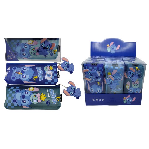 Пенал-косметичка із брелоком Стіч, Н-433 (В асортименті)