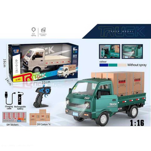 Машина вантажівка на радіокеруванні, акумулятор, світлові ефекти, 3688G146A (В асортименті)