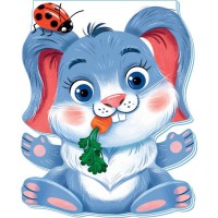 Книга Кумедні лапки, Зайчик (українською)