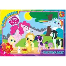 Пазлы серии "My little PONY" 70 эл. MLP002 в кор. 19х13х3см GToys