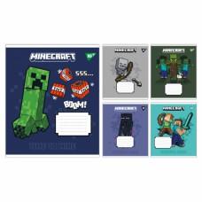 А5/12 кос. Yes Minecraft Signs, зошит учнівський шкільний, ціна за 25 шт. //