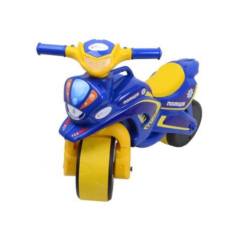 Каталка Doloni-toys Байк Поліція, синій з жовтим, 0138(9)/570