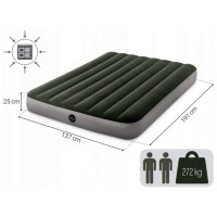 Велюровий матрац, 137x191x25 см, до 272 кг, зелений