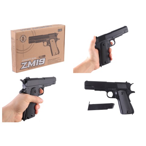 Пістолет метал-пластик CYMA з пульками ZM19