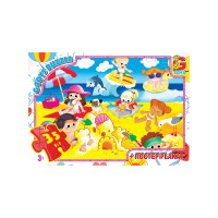 Пазли Вчимося з задоволенням Відпочинок біля моря, 35 елементів