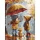 Набір для розпису по номерах Осіннє тепло, 30x40 см, КНО8471