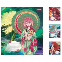 Зошити учнівські 12 аркушів лінія 1В Sakura girls, 25 шт. в упаковці