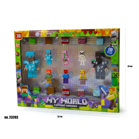 Набір фігурок Майнкрафт, 32x24 см, 23203