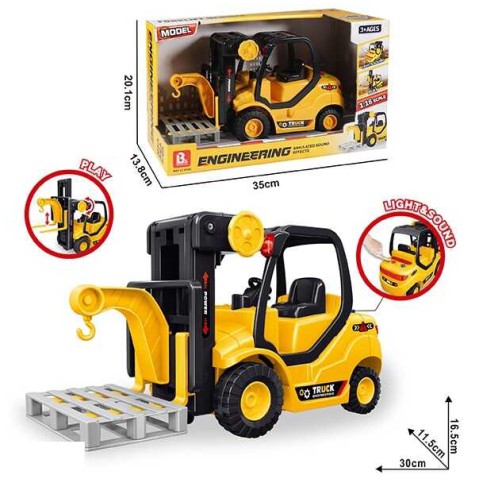 Вилковий навантажувач, звук, підсвічування, інерція, рухливі елементи, масштаб 1:16