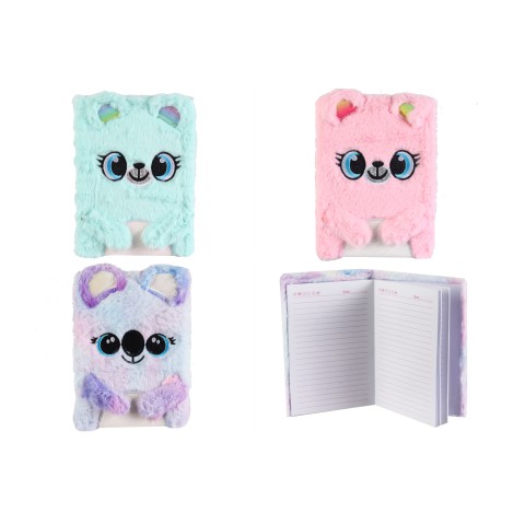 Блокнот пухнастий Ведмедик, 80 аркушів, лінійка, 70 г/м² (В асортименті)