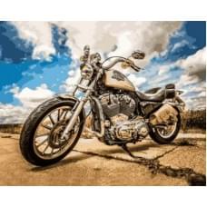 Алмазна мозаїка на підрамнику "Мотоцикл" Josef Otten 40х50см, у картонній упаковці, 70766_BGLE