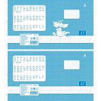 Зошити учнівські 18 аркушів коса лінія 25 шт в упаковці ТЕ168