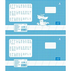 Зошити учнівські формату А5 коса лінія ТЕ168 18 аркушів Тетрада 25 шт в упаковці