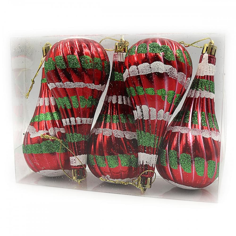 Елочные украшения "Украшение" 6шт PVC 1шт/этик