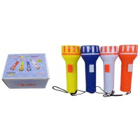 Фонарик ручний пласт. 13см 4кол.(32*24)