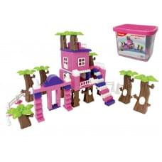 Конструктор Фламінго "Дім принцеси" 151 деталь, у пластиковому боксі 013888/03