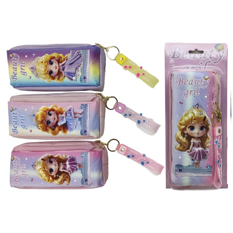 Пенал-косметичка із брелоком Красуня, 2 змійки, 8516