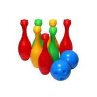 Набір кегель з ведмедиками 7 шт., 2 кулі М-Тойс 05022