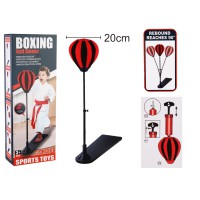 Боксерський набір, груша 25 см, металева стійка 120 см, підніжка 52x15 см, насос