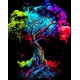 Набір для творчості алмазна картина Райдужне дерево Strateg SK88218, 40x50 см
