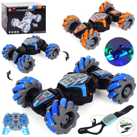 Машинка на радіокеруванні 2,4G 20 см музика світло керування жестами USB (в асортименті) CV8818-100A
