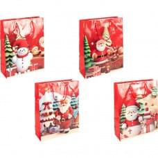 Пакет подарунковий "Новий Рік" 18х21,5х8см 2571-1, ціна за 6 шт. //