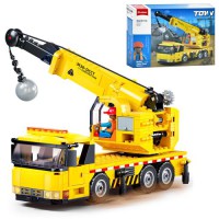 Конструктор SLUBAN Будівельна серія Машина, 293 деталі, фігурка, 34x29x7 см