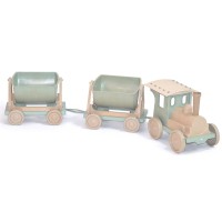 Поїзд-конструктор Фламінго Doloni Eco, 013118/01eco, з двома причепами