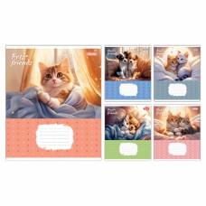 А5/12 лін. 1B Pets Frinds, зошит учнівський шкільний, ціна за 25 шт. //