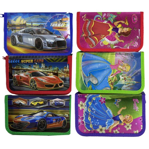 Пенал 3D, 1 змійка, 1 вкладка (В асортименті)