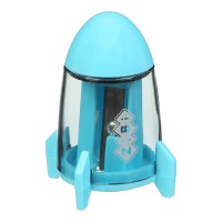 Чинка із ластиком Spaceship, із контейнером, 1 отвір, пластиковий корпус, у блістері, KIDS Line