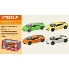 Модель легкова LAMBORGHINI HURACAN LP610-4-WB 5' KT5382W метал.інерц.відкр.дв.4кол.кор./96/