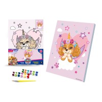 Картина за номерами Qbee Щенячий патруль Блискуча Єдиноріжка 30×40 см QB914-010