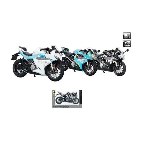 Мотоцикл металевий, M12-10A, з музичними та світловими ефектами (В асортименті)