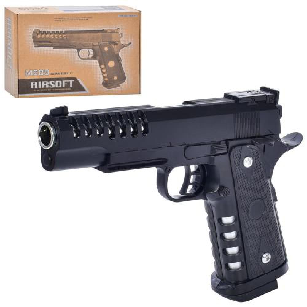 Пістолет метал, на кульках, 23см, в кор-ці, 26-18-5см M688