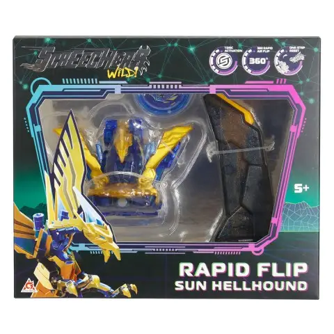 Ігровий набір Screechers Wild! S5 L0.5 Сан Хелхаунд, запускач, машинка-трансформер