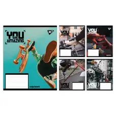 Тетради ученические 48 листов клетка Yes You are amazing, 10 шт. в упаковке