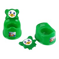 Горщик дитячий зі спинкою, зелений, Бамсик, 310822 ЗЕЛ