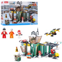 Конструктор дитячий SLUBAN Рятувальна база, M38-B0953, 251 деталь, фігурки персонажів
