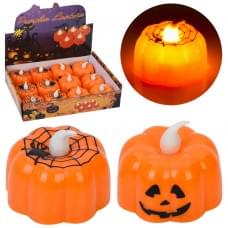 Лiхтарик гарбуз, 4-5-5см, світло, Хелловін / Halloween, бат(табл), 12шт(2види) в кор. 20-15-5см /24/288/ Лiхтарик гарбуз, 4-5-5см, світло, Хелловін / Halloween, бат(табл), 12шт(2види) в кор. 20-15-5см /24/288/