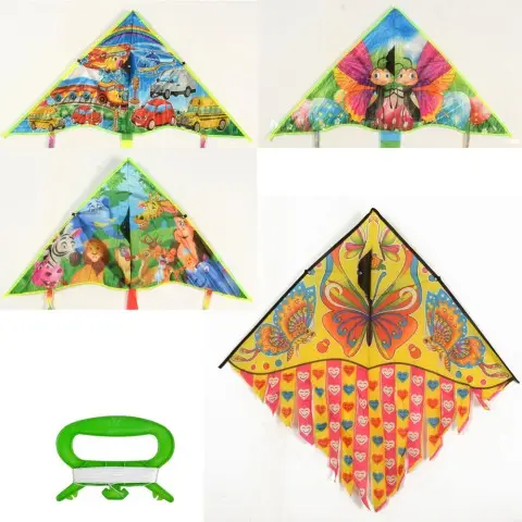 Повітряний змій, ширина 110 см, довжина 55 см, хвіст 65 см, MR0435 (В асортименті)