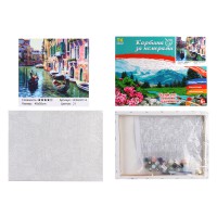 Набір для розпису по номерах Канали Венеції, TK Group, 30x40 см, 30114